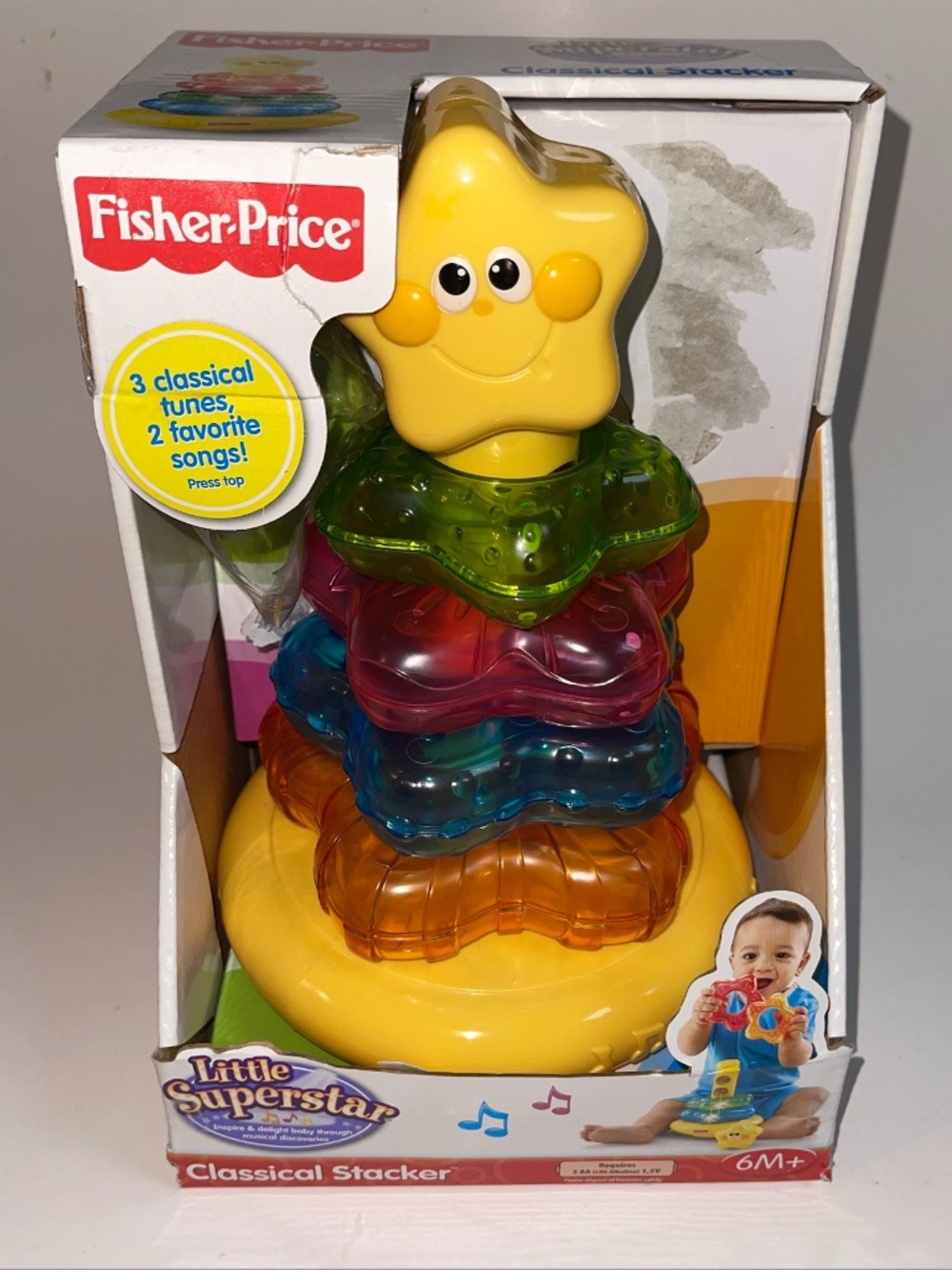 Fisher Price Star Stacker Little Superstar Classical Music Lights 2006 Complete